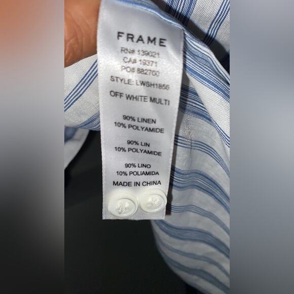 Frame Button-Down Top - Picture 4 of 8